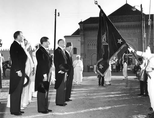 The Royal Palace of Rabat, 1941 — site of the Throne Day ceremony at which Sultan Mohammed V publicly included Moroccan Jewish community leaders in a position of honour, in full view of the French Protectorate administration